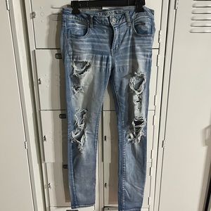 American Eagle Outfitters Super Stretch Hi-Rise Jegging  Jeans Sz 10